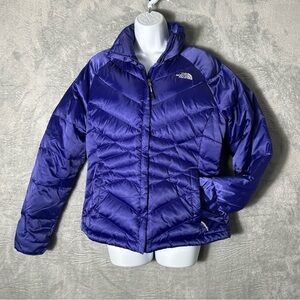 The North Face Aconcagua Puffer Down Jacket Womens Medium 550 Violet Quilted